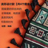 Ethnic Style Tote Bag with Tassels