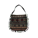Ethnic Style Tote Bag with Tassels