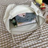 Women's Canvas Tote Bag Sweet High-capacity Shoulder Handbag