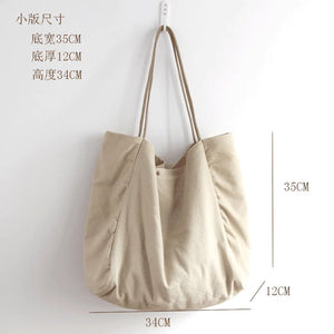 Women's Canvas Tote Bag Shoulder Bag High-capacity Large Capacity