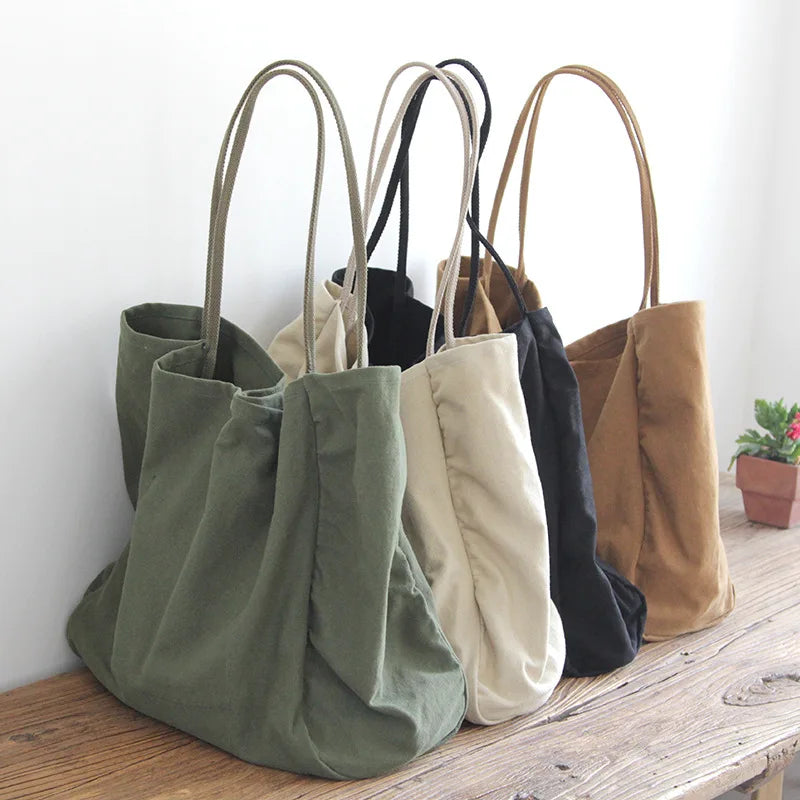 Women's Canvas Tote Bag Shoulder Bag High-capacity Large Capacity