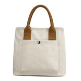 Vintage Canvas Zipper Shoulder Bag High-capacity Tote