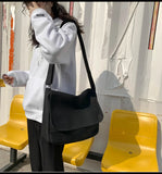 Canvas Women's Shoulder Bag Crossbody Casual Student Bookbag
