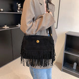 Women's Large Capacity Shoulder Bag Fringe Vintage Crossbody Bag