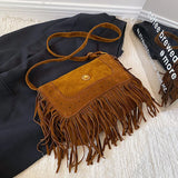 Women's Large Capacity Shoulder Bag Fringe Vintage Crossbody Bag