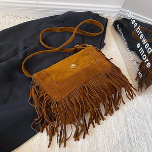 Women's Large Capacity Shoulder Bag Fringe Crossbody Vintage Tote