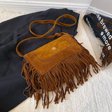 Women's Large Capacity Shoulder Bag Fringe Crossbody Vintage Tote