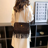 Women's Large Capacity Shoulder Bag Fringe Crossbody Vintage Tote