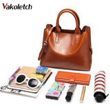 Women's Leather Totes Bag Handbag Embossed Flower KL218