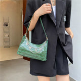 Women's Shoulder Bags PU Leather Chain Crocodile Pattern Totes
