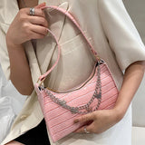 Women's Shoulder Bags PU Leather Chain Crocodile Pattern Totes