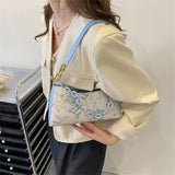 Women's Floral Shoulder Bag Casual Single Shoulder Bag