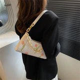 Women's Floral Shoulder Bag Casual Single Shoulder Bag