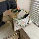 Women's Floral Shoulder Bag Casual Single Shoulder Bag
