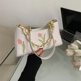 Women's Floral Shoulder Bag Casual Single Shoulder Bag