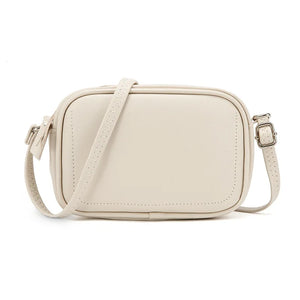 Solid Leather Crossbody Bag Women's Shoulder Messenger Bag