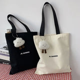 Women's Large Canvas Tote Bag Eco-Friendly Shoulder Shopper Handbag
