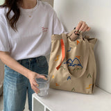 Large Canvas Shoulder Shoppers Handbag Tote Bag for Women