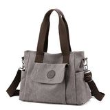 Women's Canvas Shoulder Bag Vintage Tote CrossBody Handbag