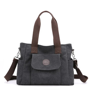 Women's Canvas Shoulder Bag Vintage Tote CrossBody Handbag