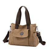 Women's Canvas Shoulder Bag Vintage Tote CrossBody Handbag