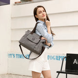 Women's Canvas Shoulder Bag Vintage Tote CrossBody Handbag