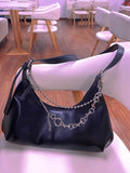 Women's Chain Shoulder Bag with Fringe, PU Leather Handbag
