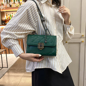 Women's Leather Shoulder Bag Crossbody Chains