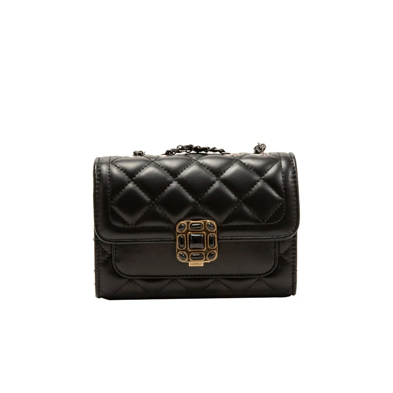 Women's Leather Shoulder Bag Crossbody Chains