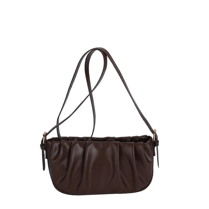 Casual Fold One Shoulder Square Crossbody Bags for Women