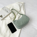 Corduroy One Shoulder Bag Mini Handbag Clutch