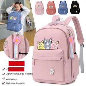 Canvas Backpack Women Large Capacity Harajuku Schoolbag