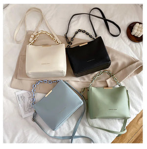 Women's Style Chain Handbags PU Leather Crossbody Bags