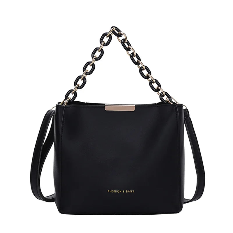 Women's Style Chain Handbags PU Leather Crossbody Bags