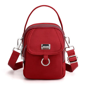 Women's Single Shoulder Bag Durable Fabric Mini Handbag Cross-body Bag
