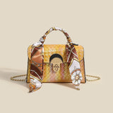 Women's Single Shoulder Messenger Bag Woven Chain Bag