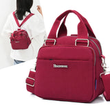 Women's Small Nylon Backpack Waterproof Crossbody Bag
