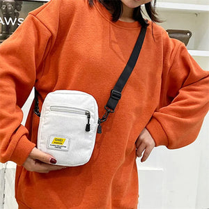Women's Small Canvas Crossbody Bag Zipper Purse