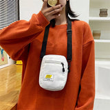 Women's Small Canvas Crossbody Bag Zipper Purse