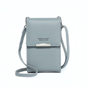 Women's Small Crossbody Shoulder Bags PU Leather Phone Pocket Bag