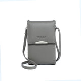 Small Crossbody Shoulder Bag PU Leather Cell Phone Pocket Purse Clutch Wallet