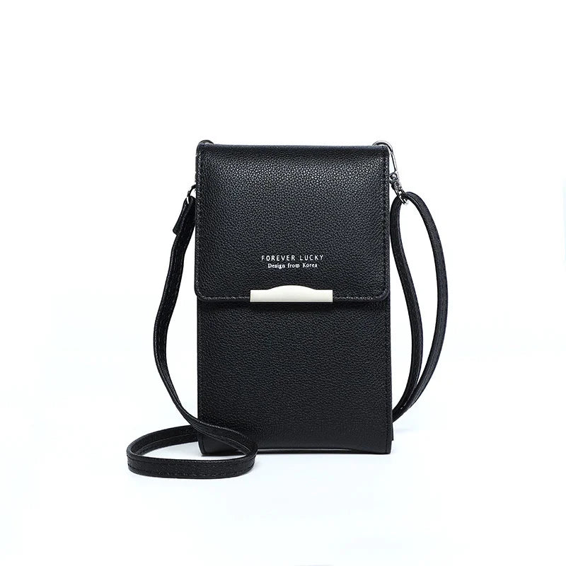 Women's Small Crossbody Shoulder Bags PU Leather Phone Pocket Bag