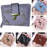 Women's Small Leather Wallet Purse Compact Mini Purse