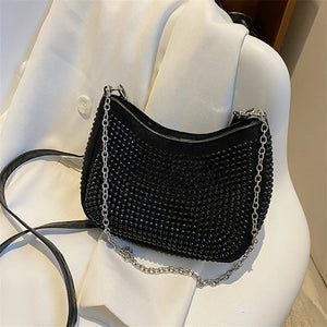 Women's Small Messenger Bags Bright Diamond Handbag