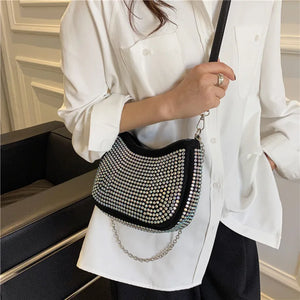 Women's Small Messenger Bags Bright Diamond Handbag