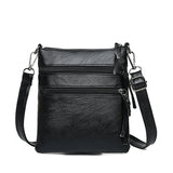 Women's Small Shoulder Crossbody Bag Multi-layer Messenger Soft Handbag Purse