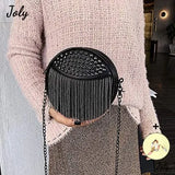 Women's Small Studs Crossbody Handbag Shell Shape Shoulder Messenger Bag