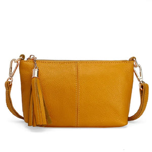 Women's Soft Leather Shoulder Bag Cowhide Leather Female Small Portable Phone Ba