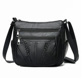 Women's Soft Leather Shoulder Bag Crossbody Handbag Small Messenger Bolso