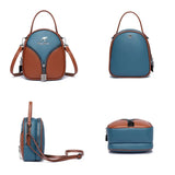 Women's PU Leather Shoulder Bag Top-handle Crossbody Tote